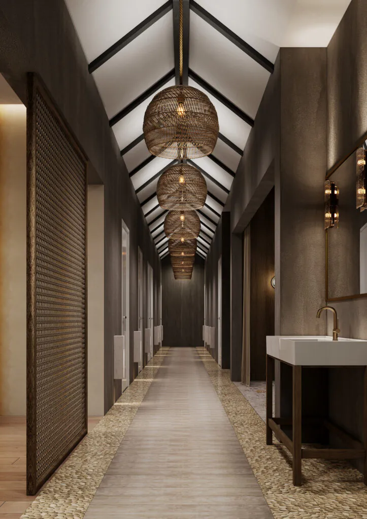 Lavana Spa Corridor Render