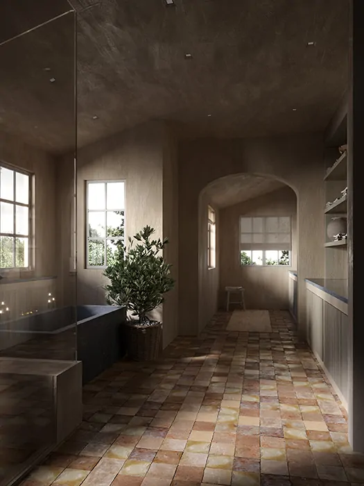 Manana master bath day light small