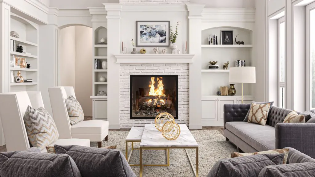 Tungsten gray geranium interior rendering
