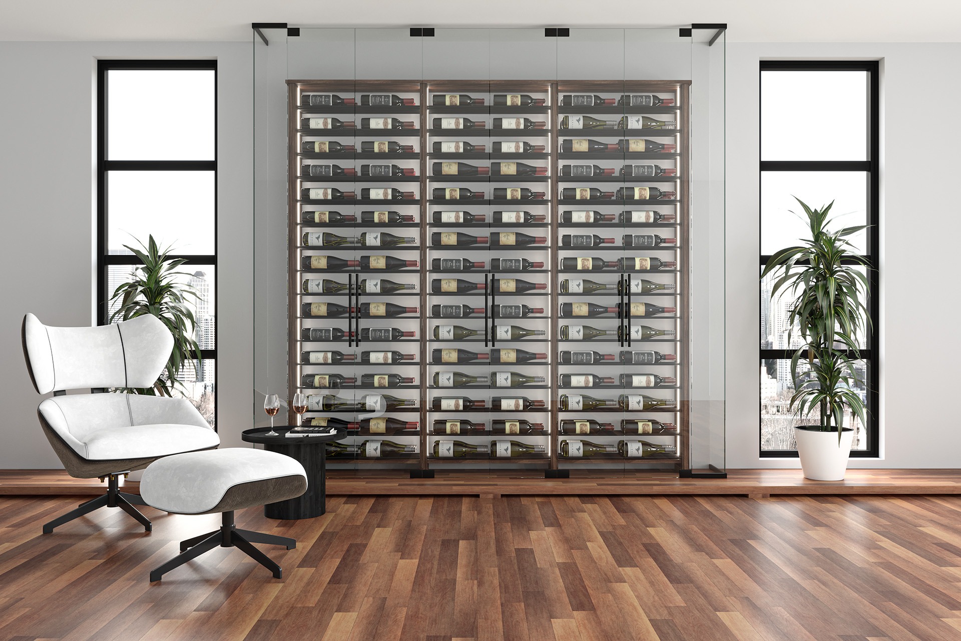 Wine cabinets as one of the most popular product rendering examples