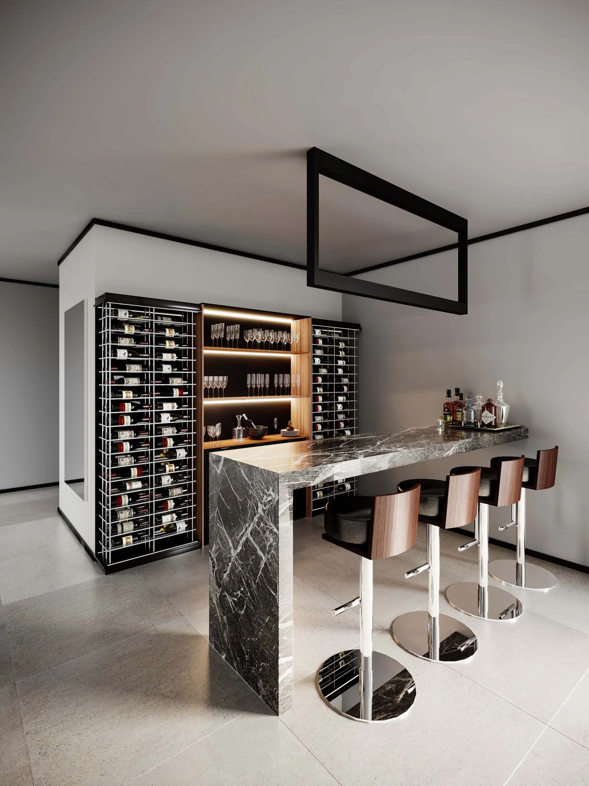 Wine wet bar