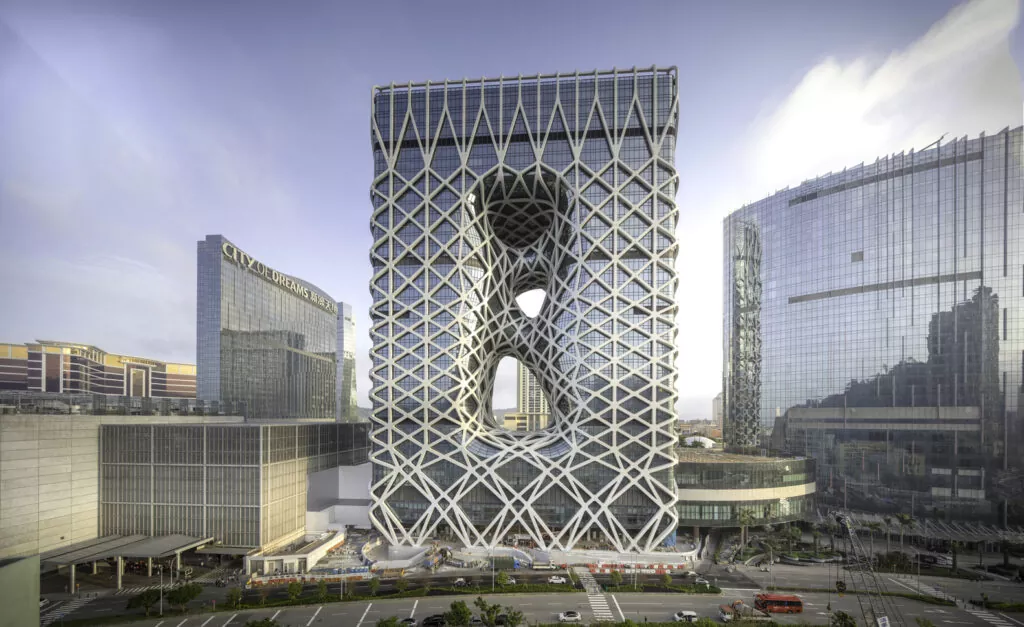 3d exterior rendering Morpheus Hotel