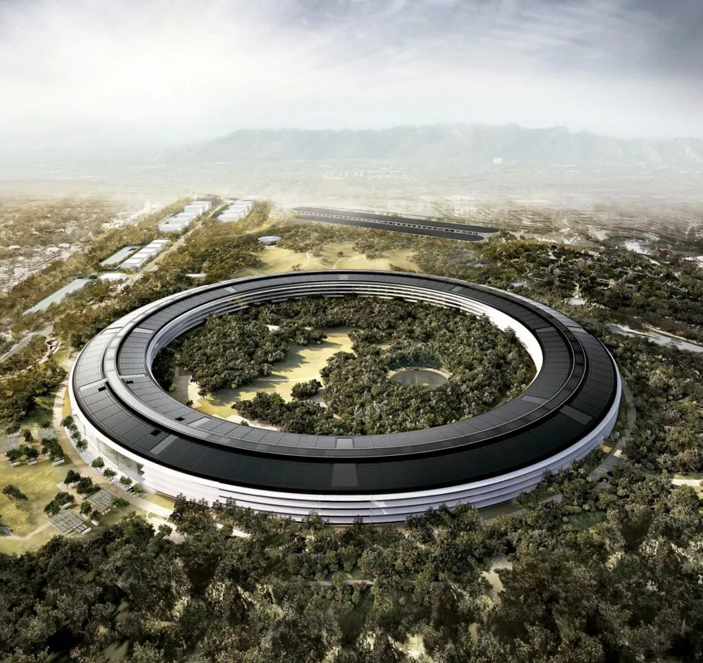 Exterior Rendering Apple Campus
