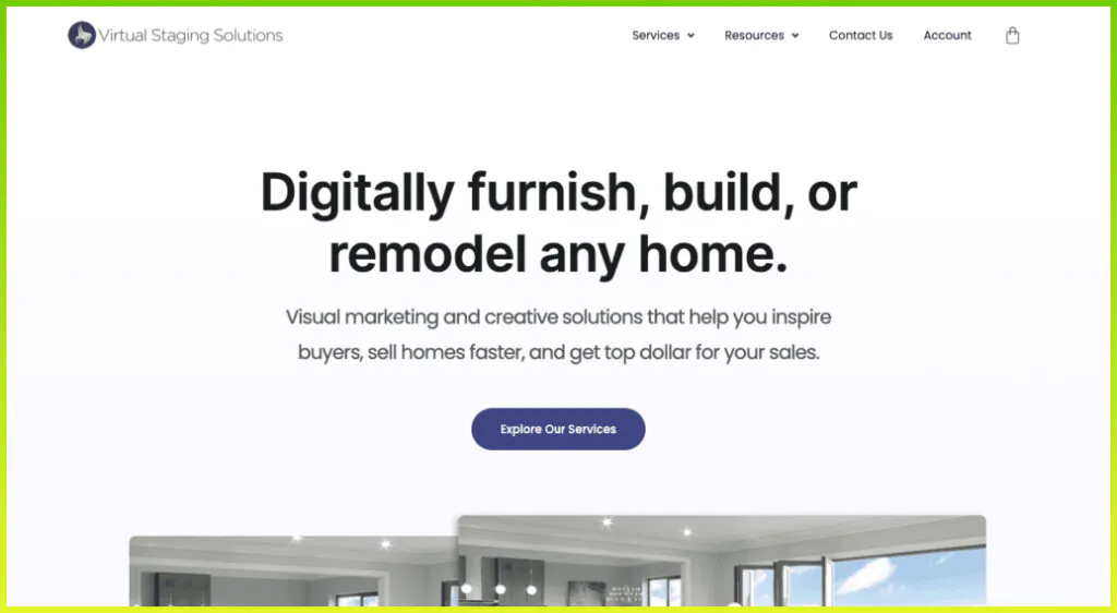Virtual staging solutions virtual staging company
