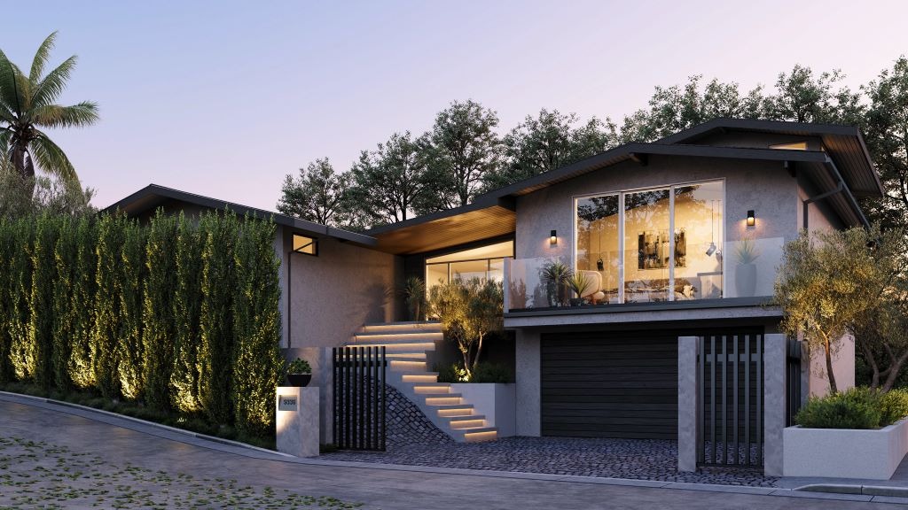 Luxury house exterior visualization