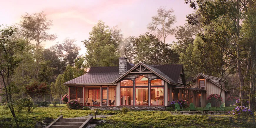 Cottage Exterior Rendering
