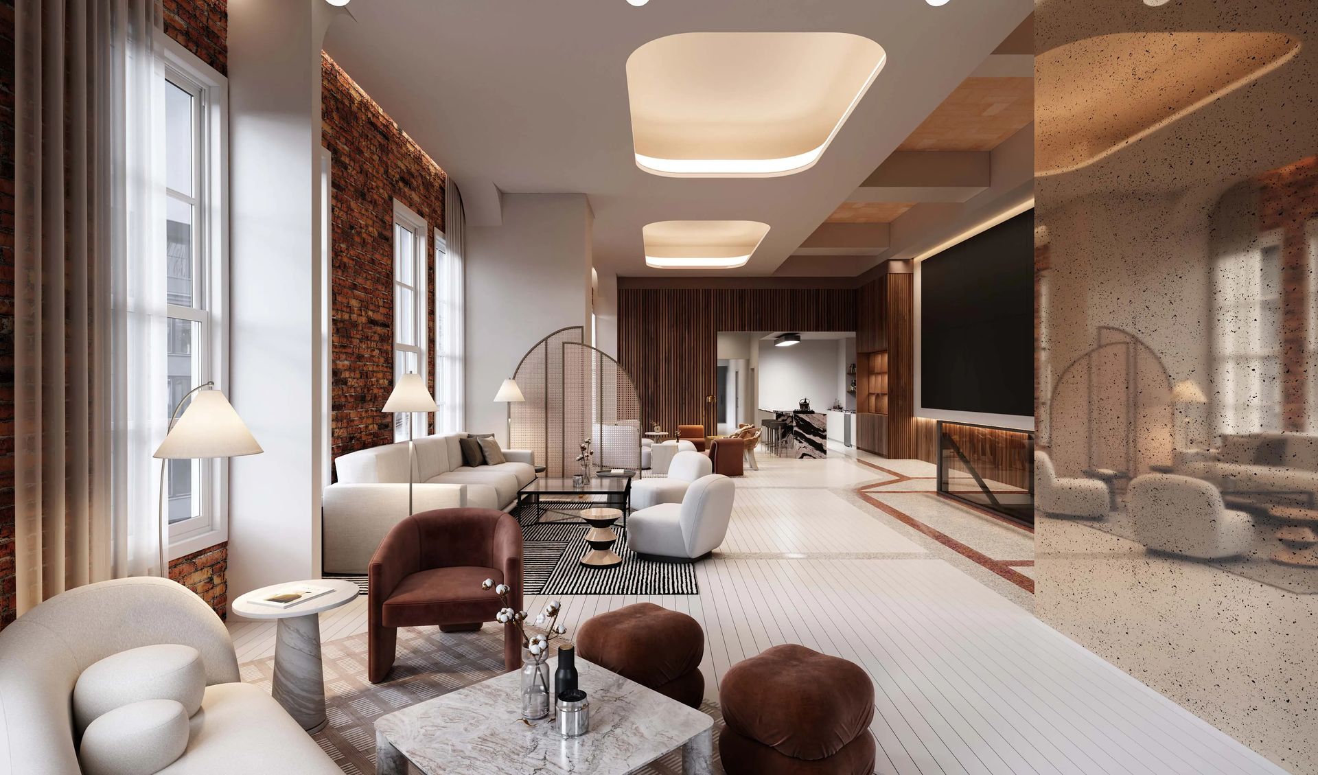 The Burns Bros. Washington, DC Interior Rendering