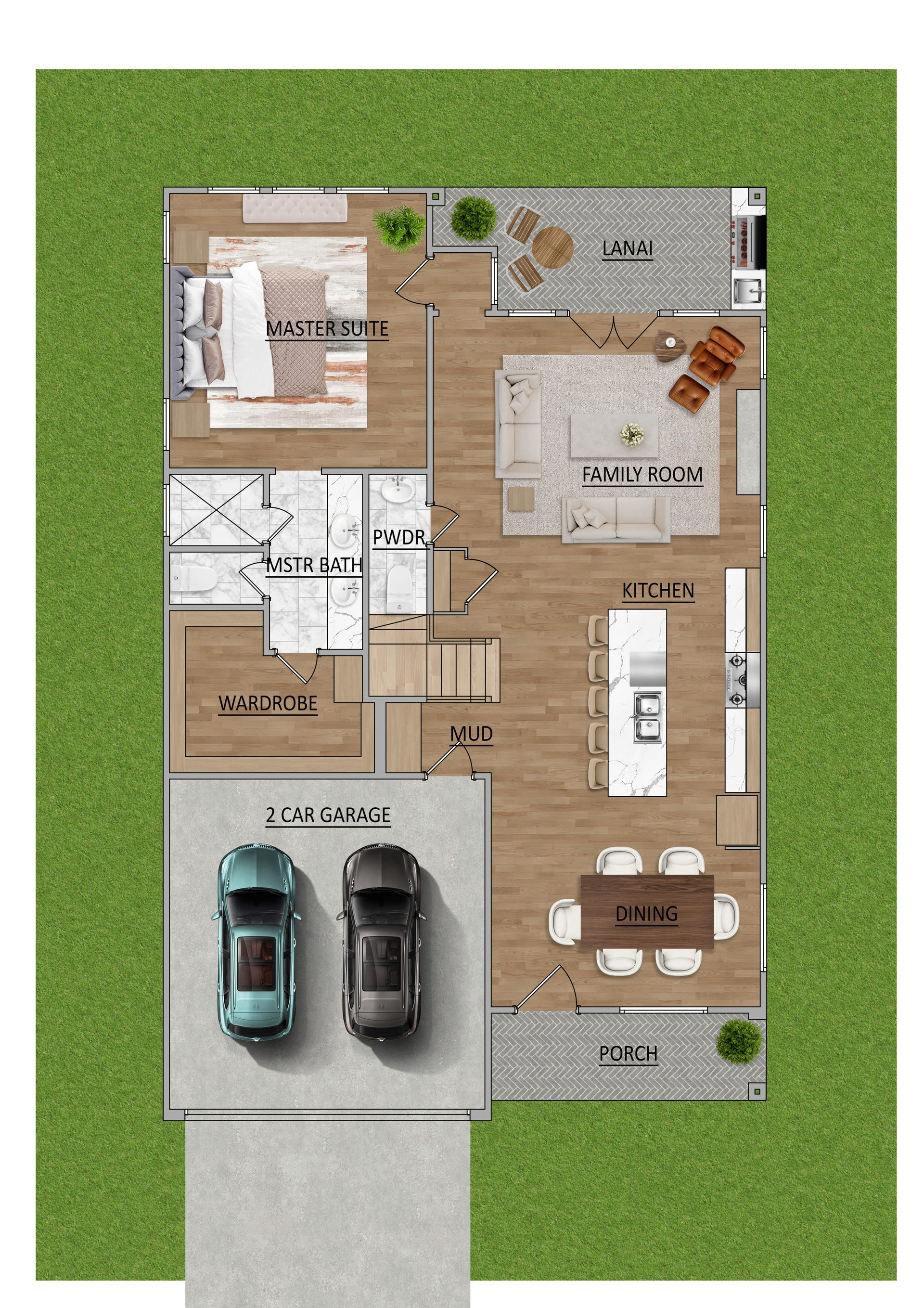 3D House rendering services photo