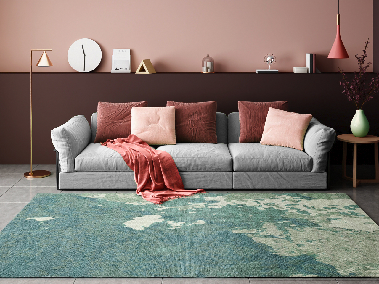 living room islands rug