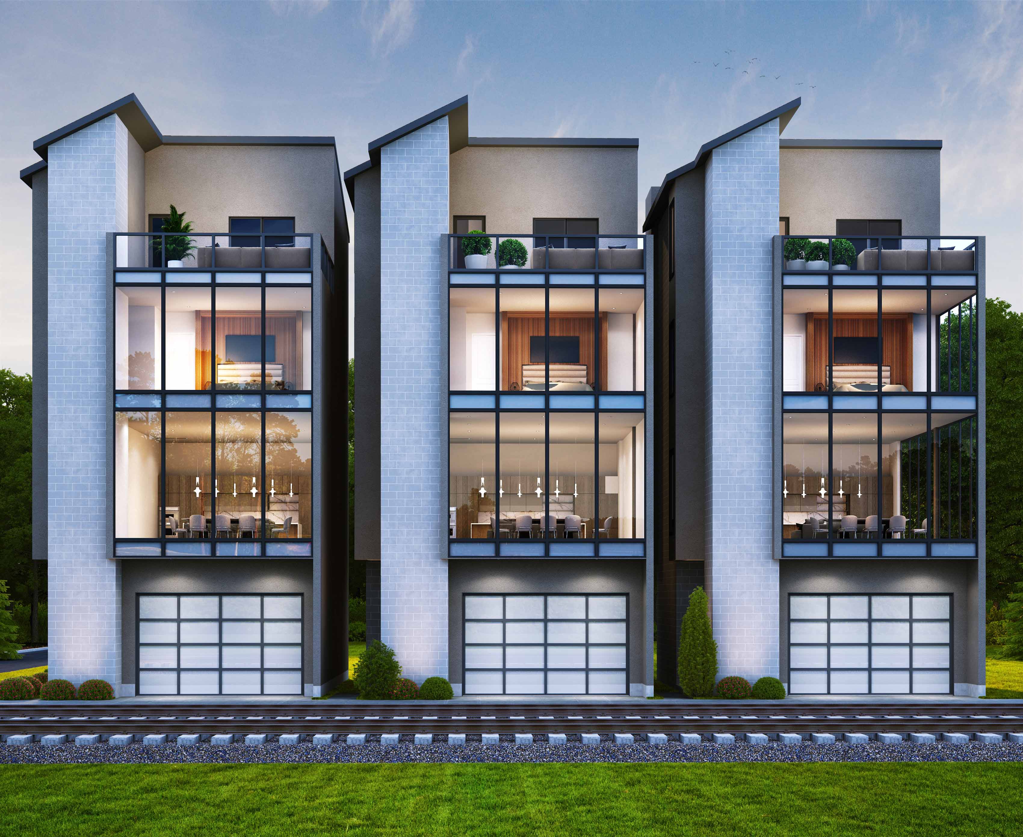 Extraordinary Atmosphere Of Townhome   Townhouse Front 