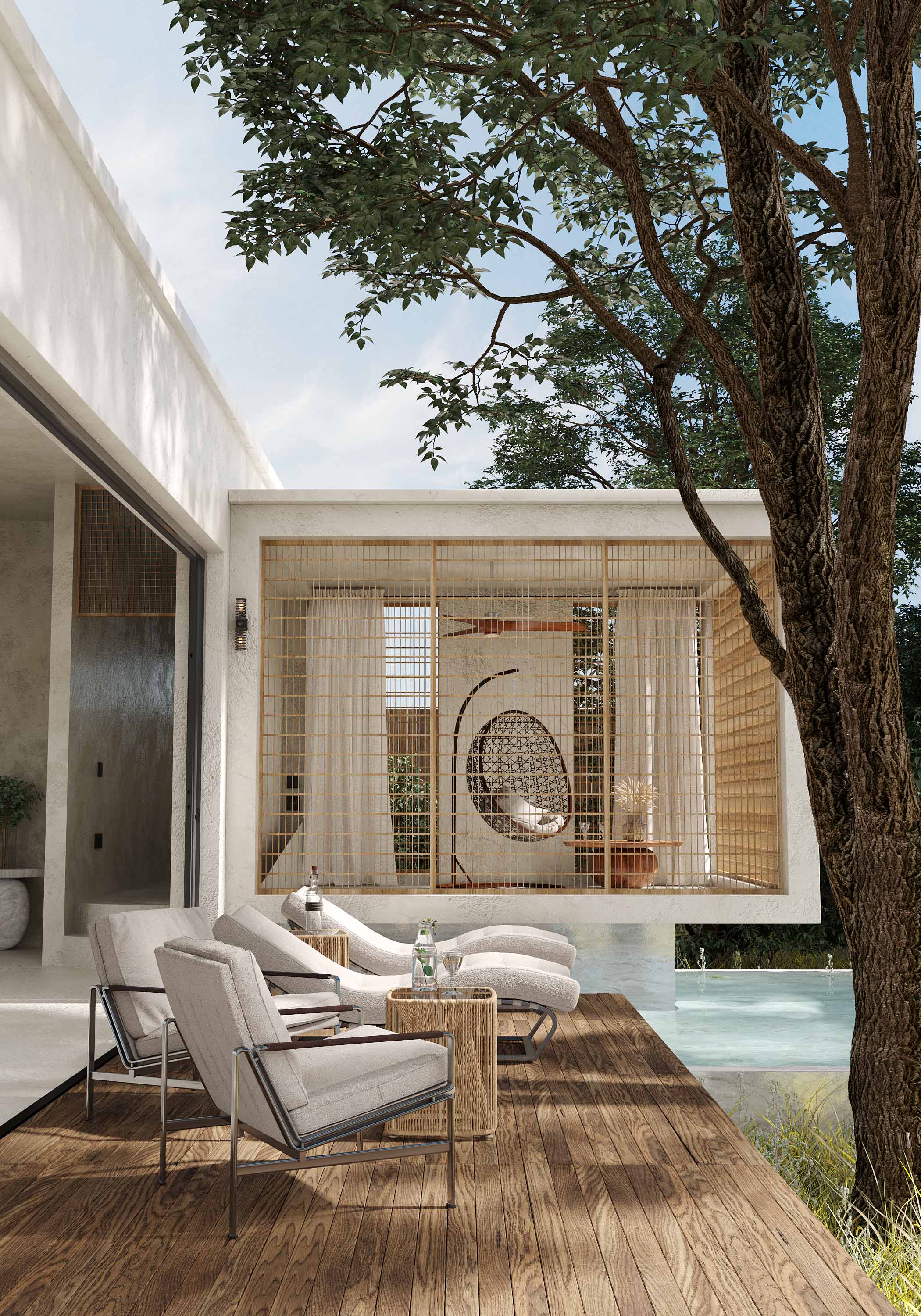 Portfolio house with swimming pool Applet3d