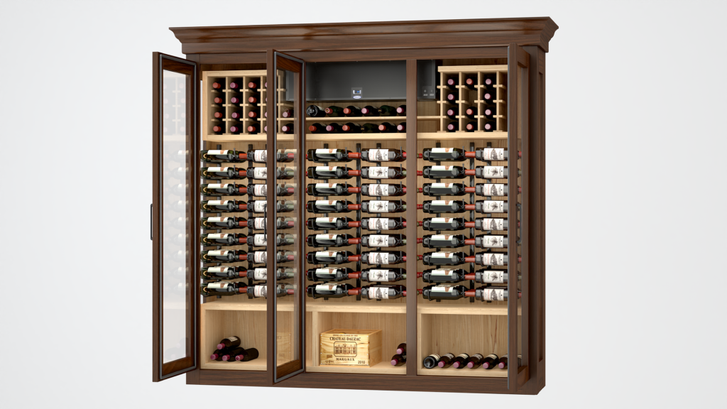 Wine cabinet assembly animation by Applet3D