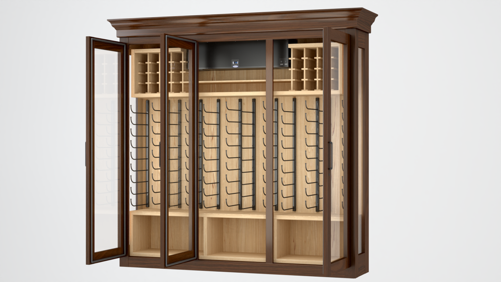 Wine cabinet 3d rendering by Applet3D