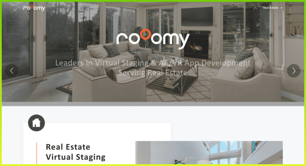 Rooomy virtual virtual staging company