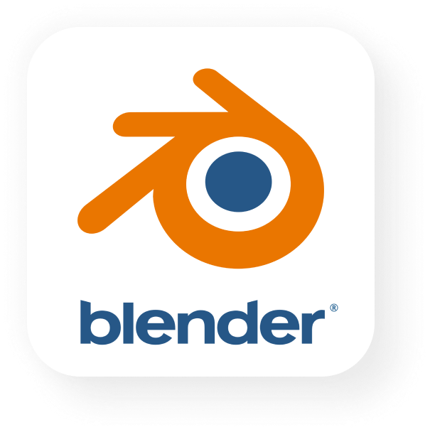 Blender logo render