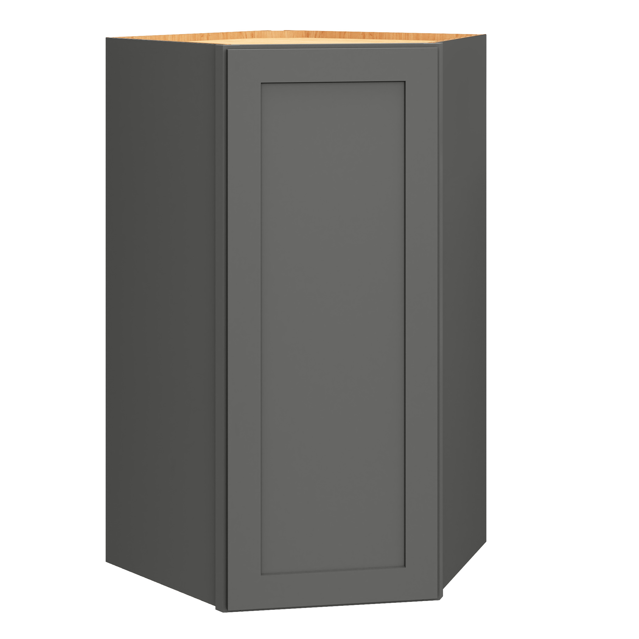 Diagonal Wall Cabinet in Graphite