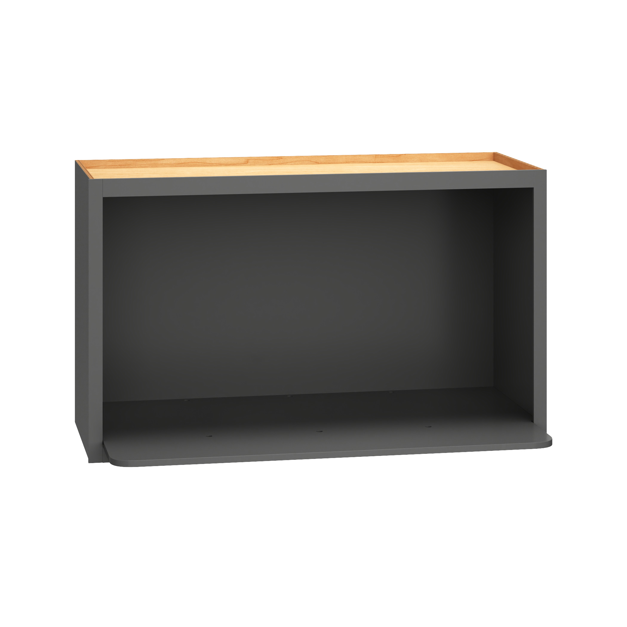 Wall Cabinet With Double Doors in Graphite