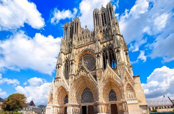 Reims Cathedral in France Gothic Style