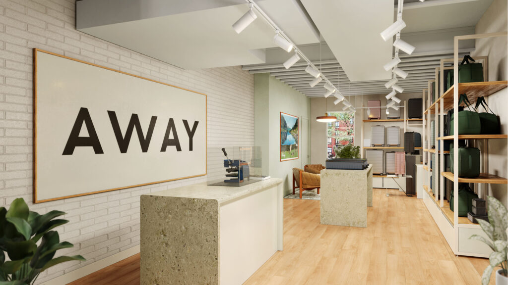 Away travel newbury shop rendering Apllet3D