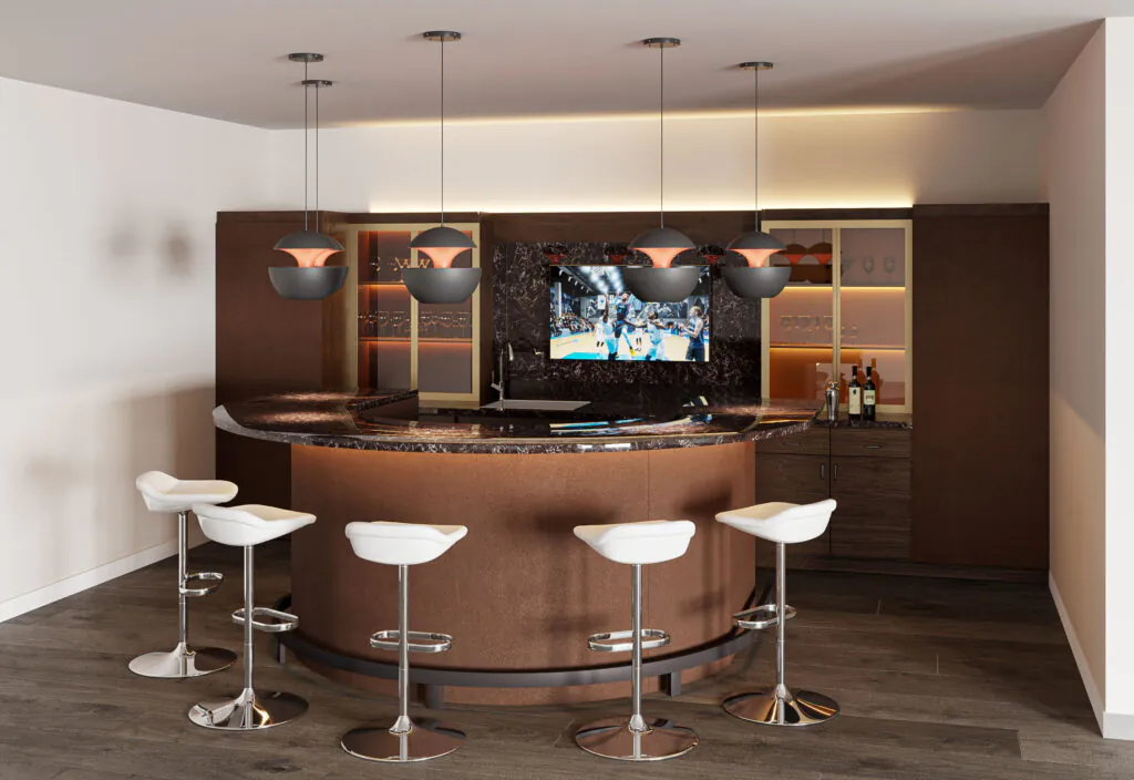 Bar 3d interior rendering