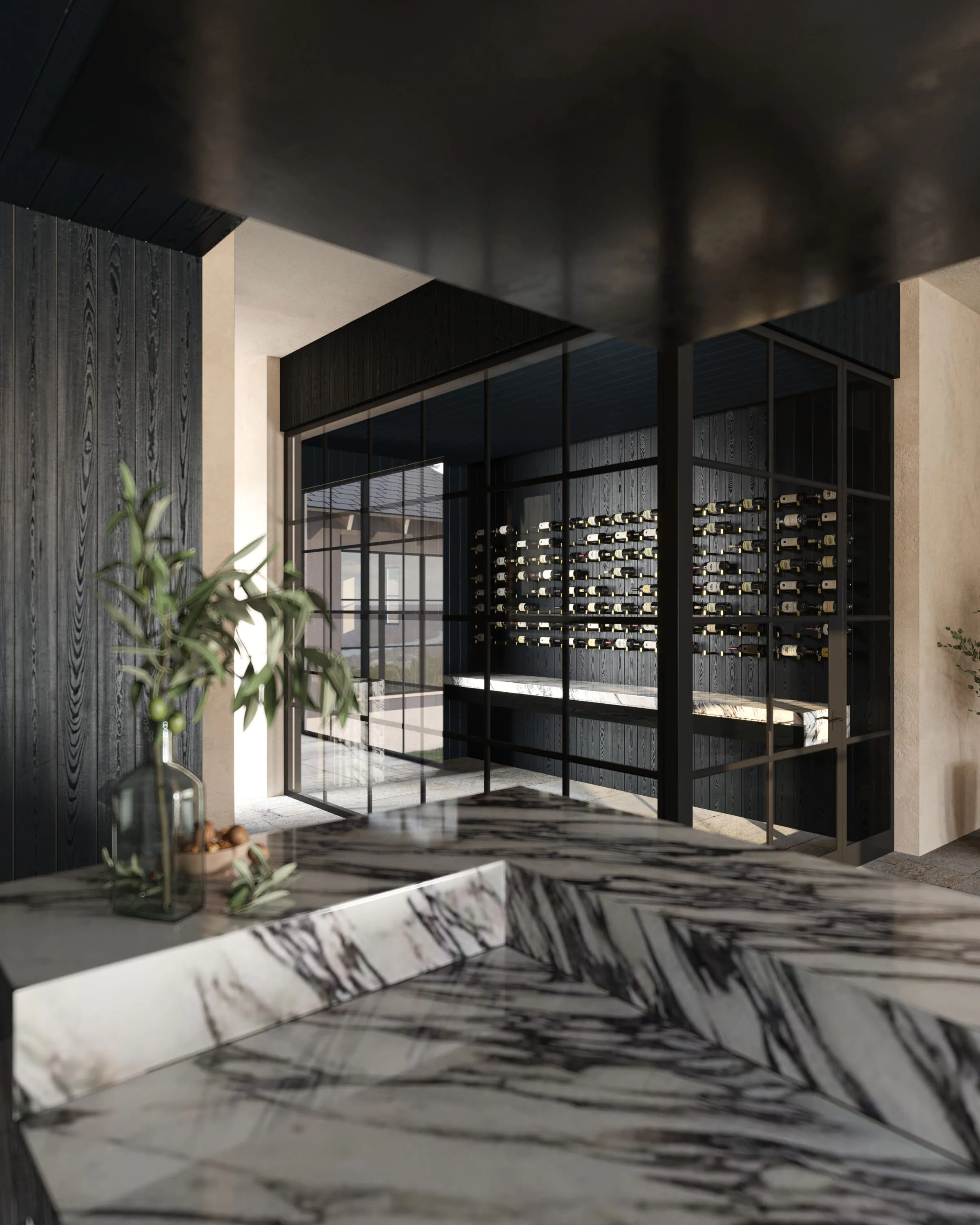 Burt Interiors Bar 3d Rendering