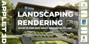 Landscaping rendering