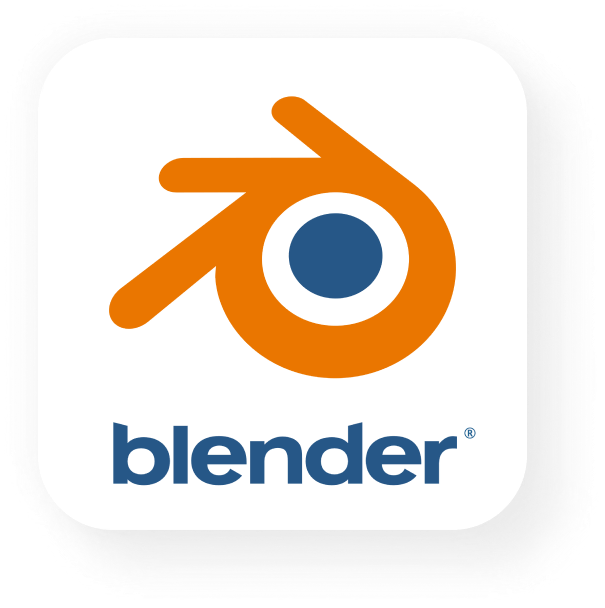 Blender logo render